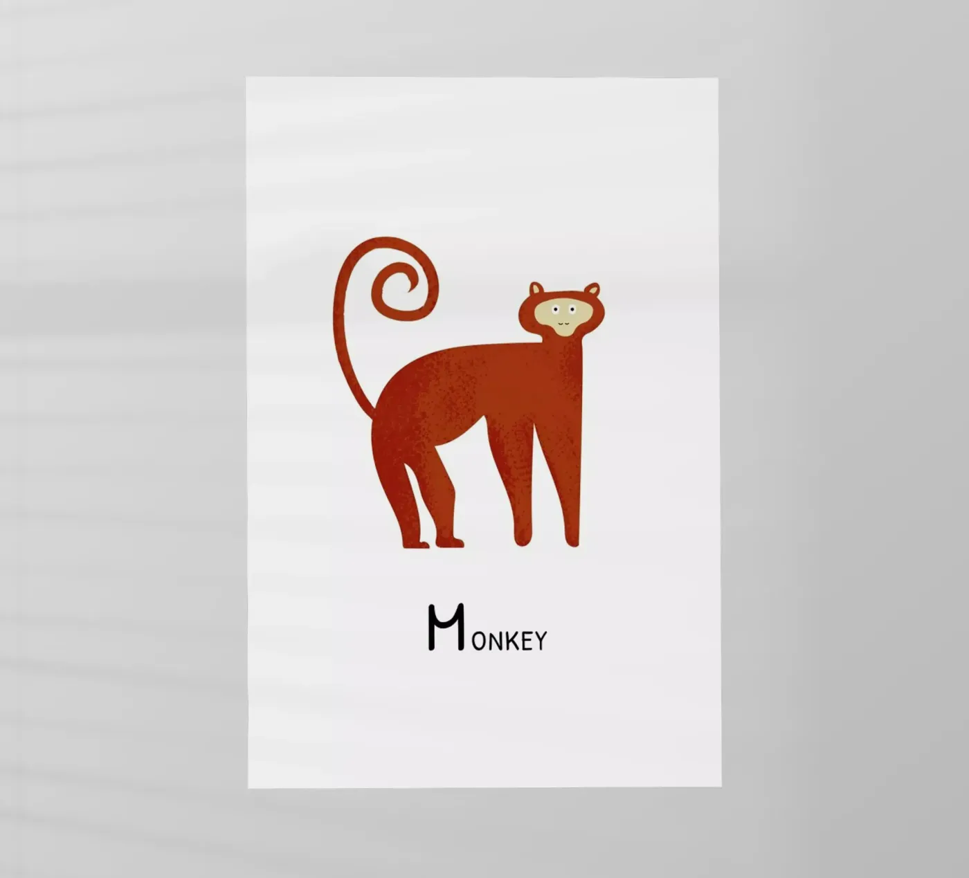 Monkey backlit folie van Little Flourishes