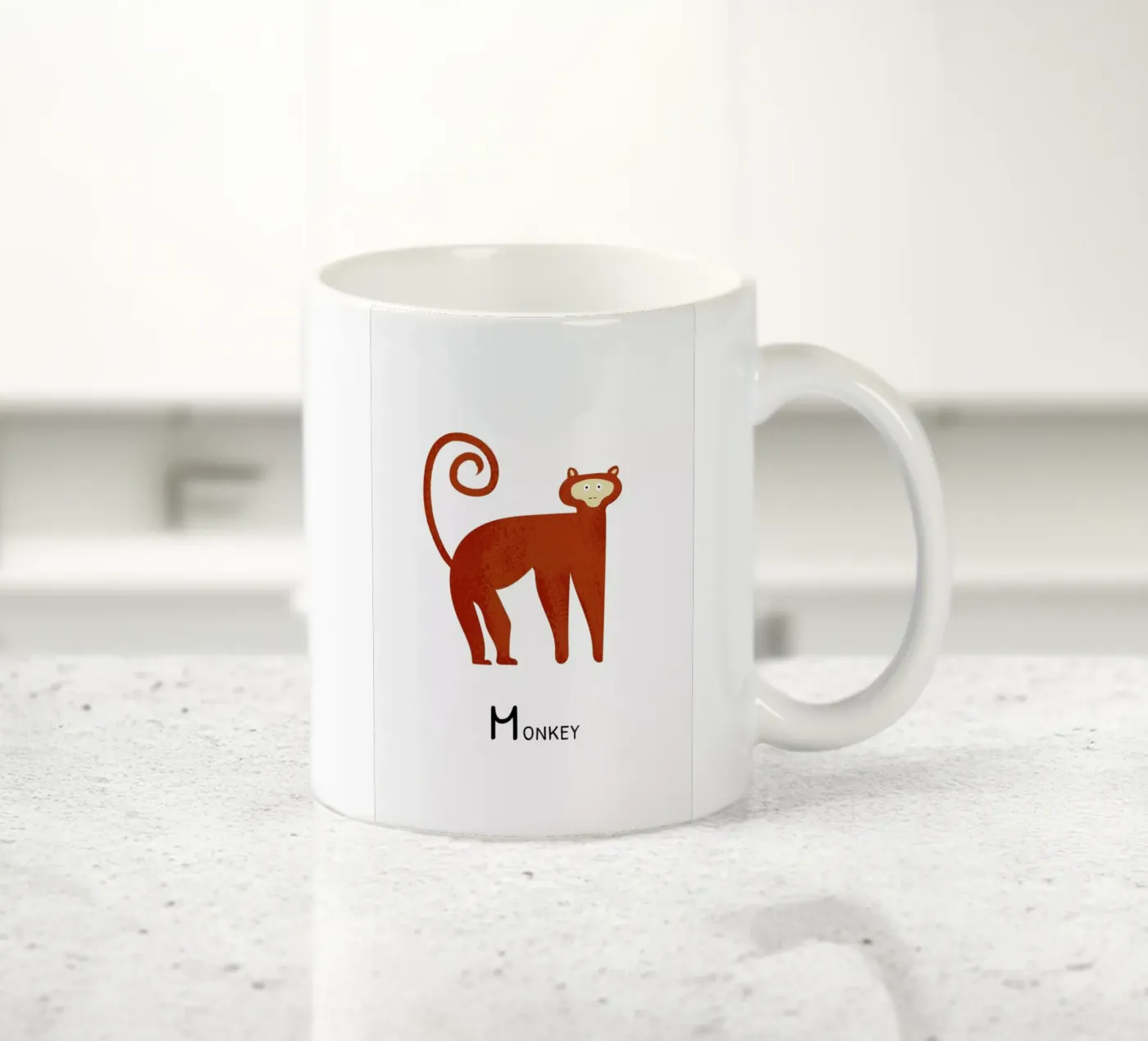 Monkey mug en céramique de Little Flourishes