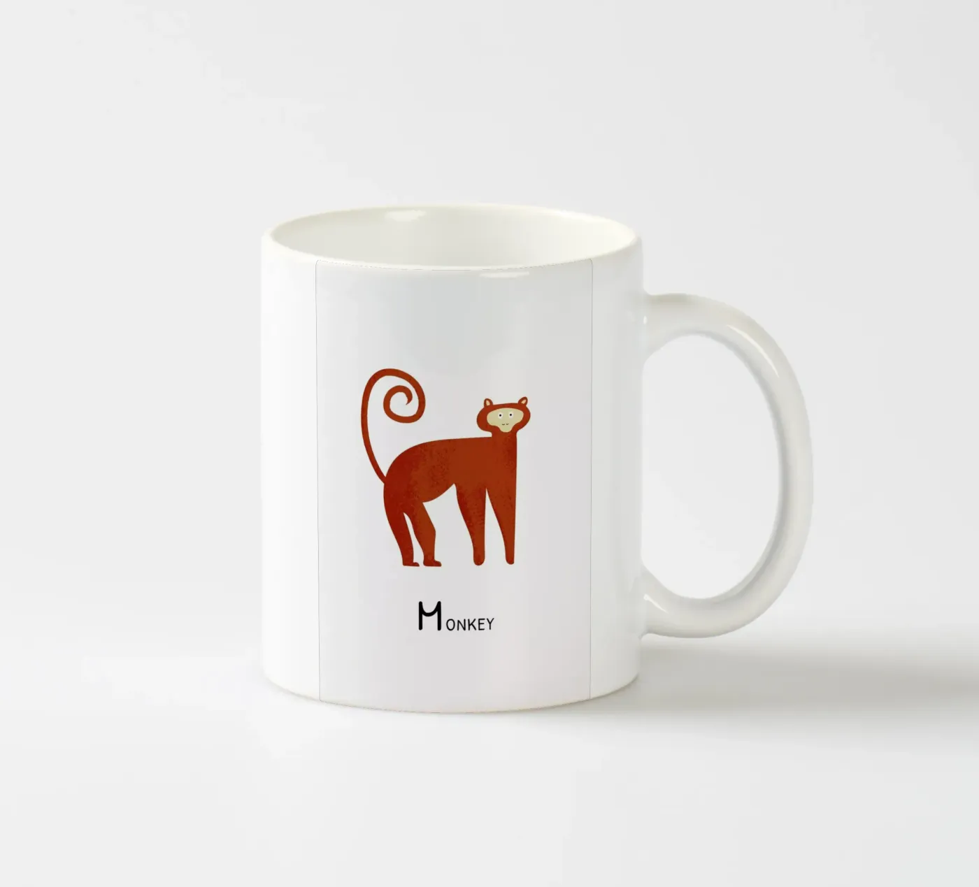 Monkey mug en céramique de Little Flourishes