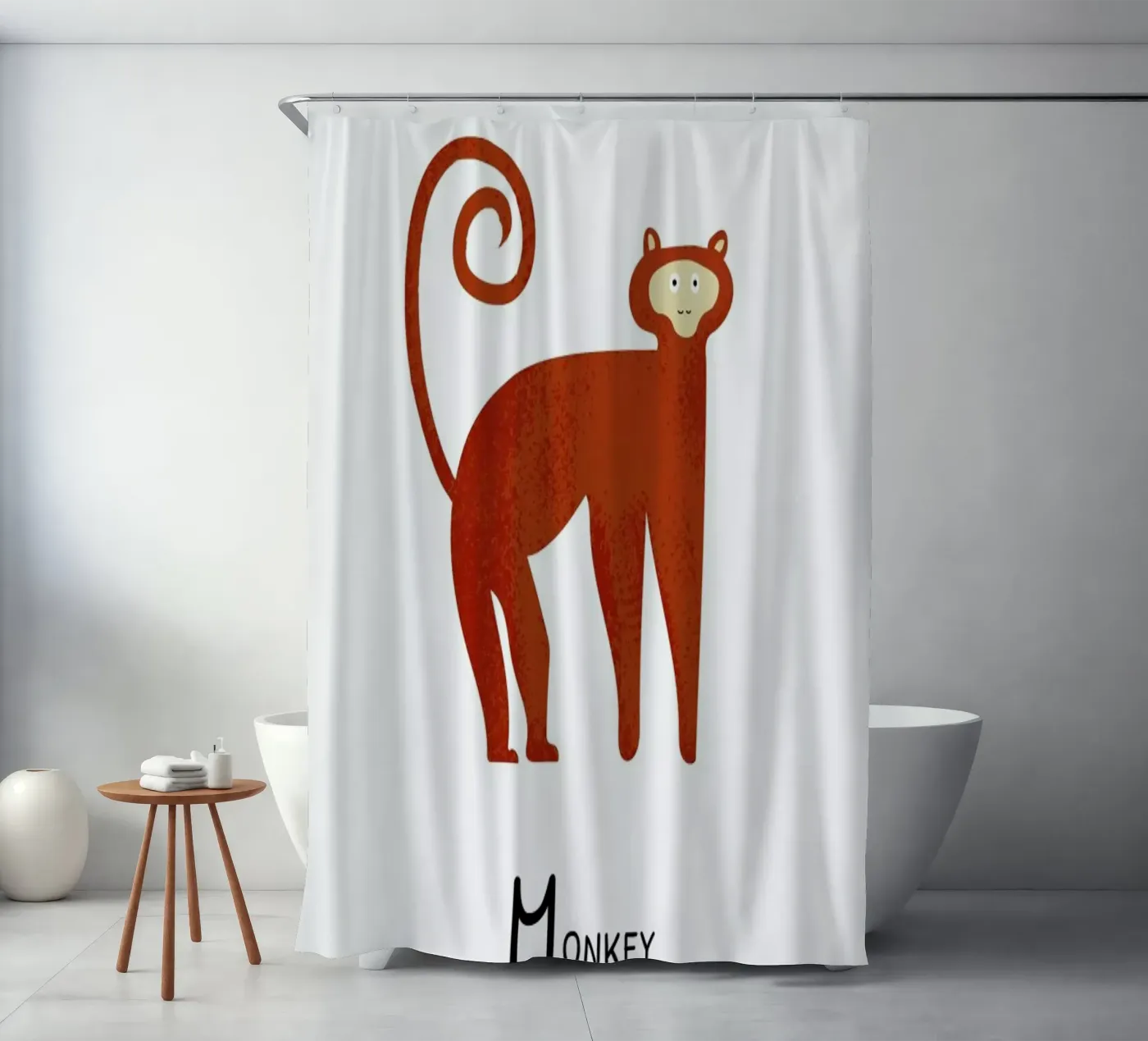 Monkey Duschvorhang von Little Flourishes