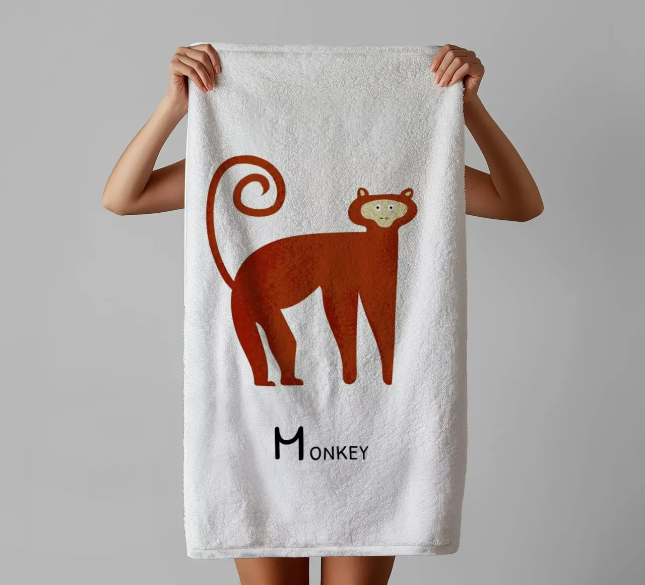 Monkey towel by Little Flourishes