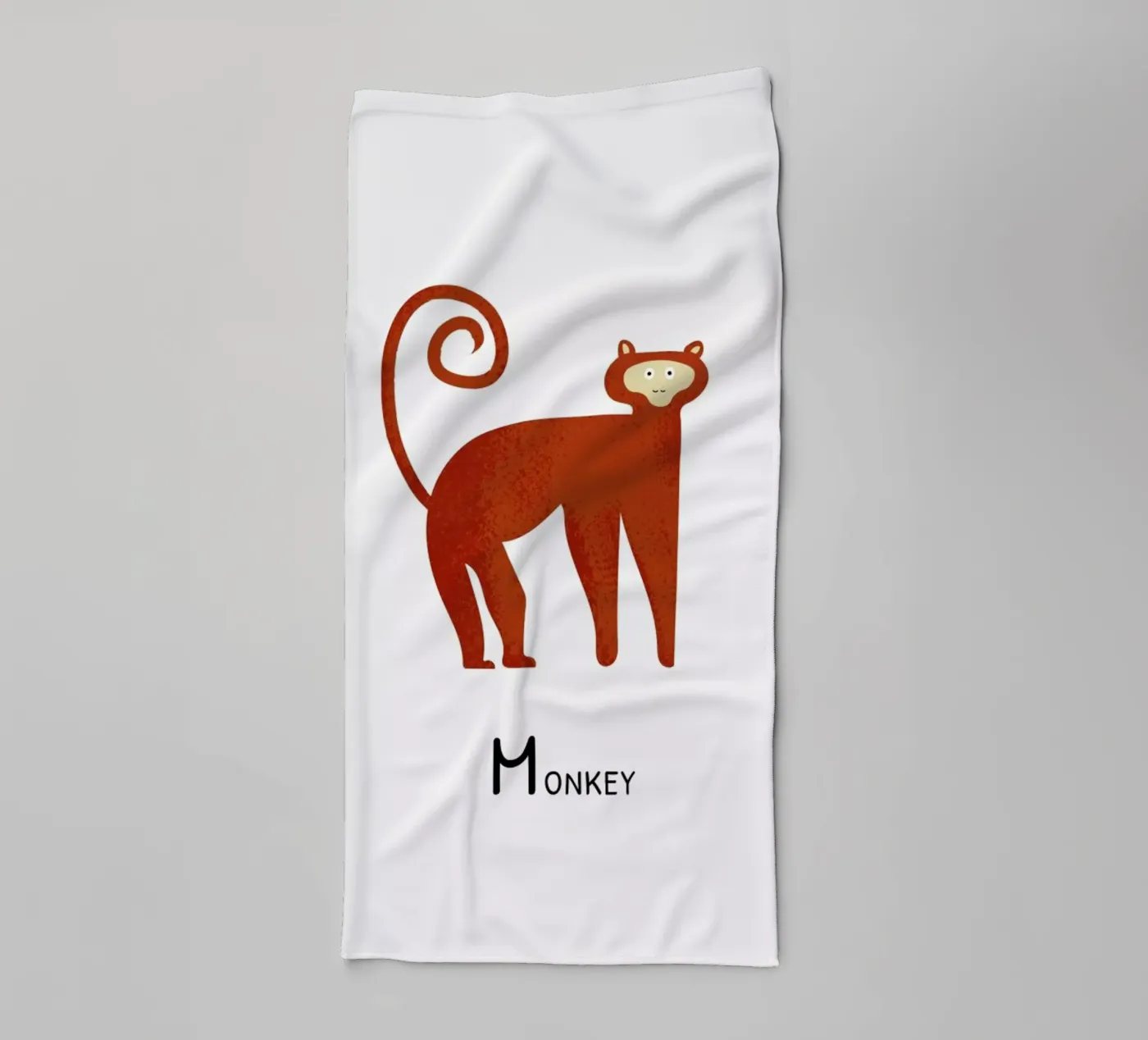 Monkey asciugamano da bagno da Little Flourishes