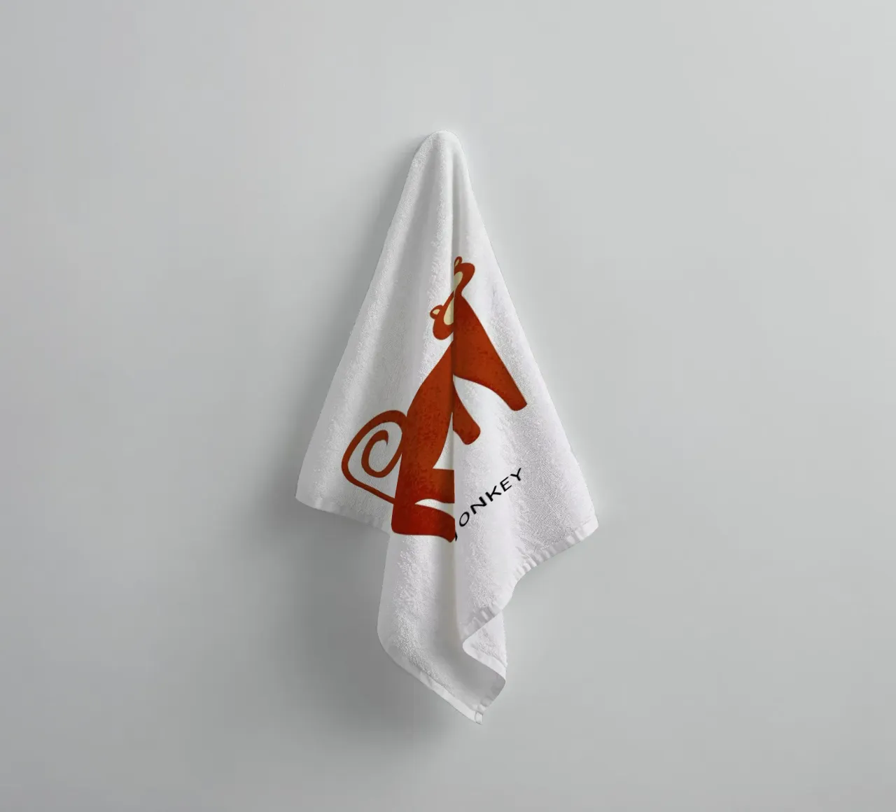 Monkey asciugamano da bagno da Little Flourishes