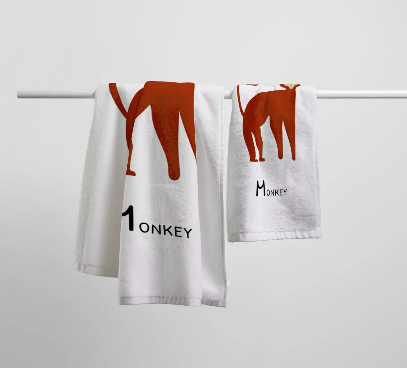 Monkey asciugamano da bagno da Little Flourishes