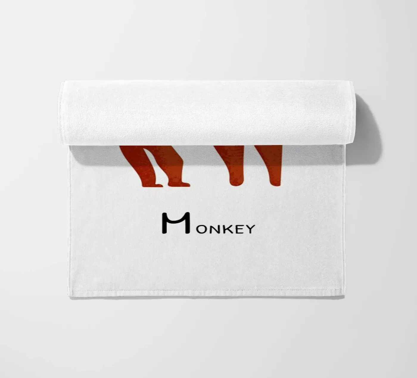 Monkey strandhanddoek van Little Flourishes