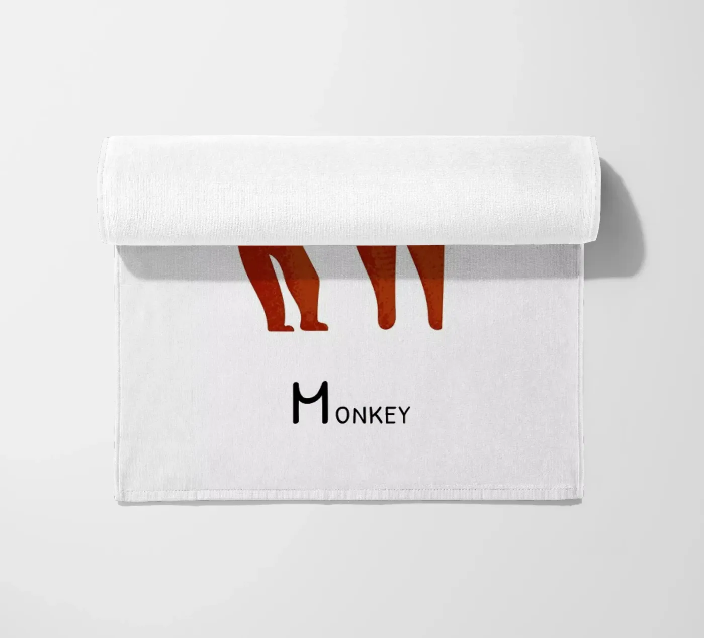 Monkey strandhanddoek van Little Flourishes