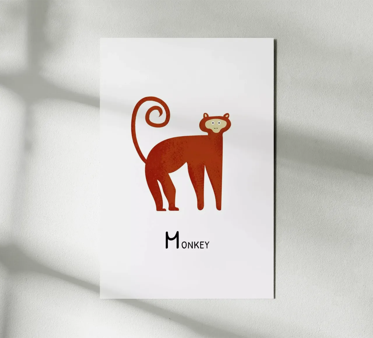 Monkey alluminio dibond da Little Flourishes