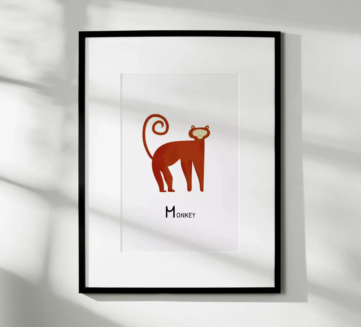 Monkey Poster von Little Flourishes