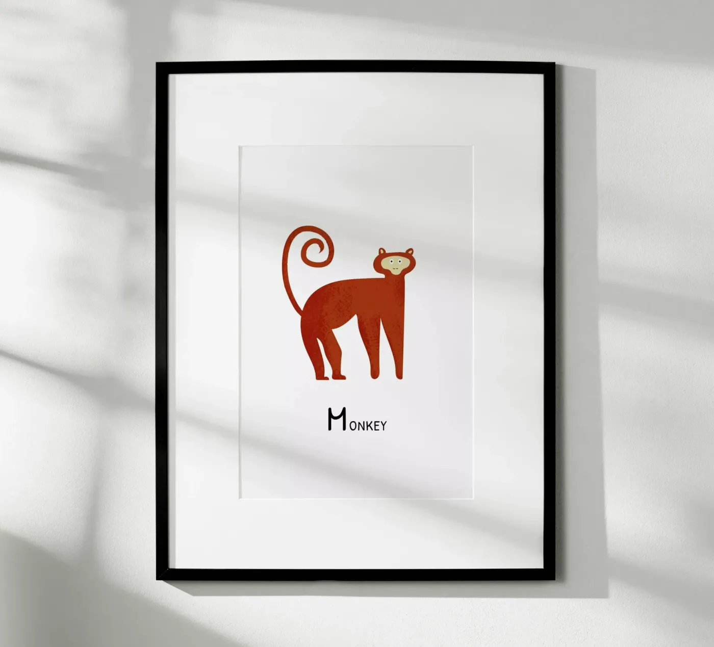 Monkey poster by Little Flourishes