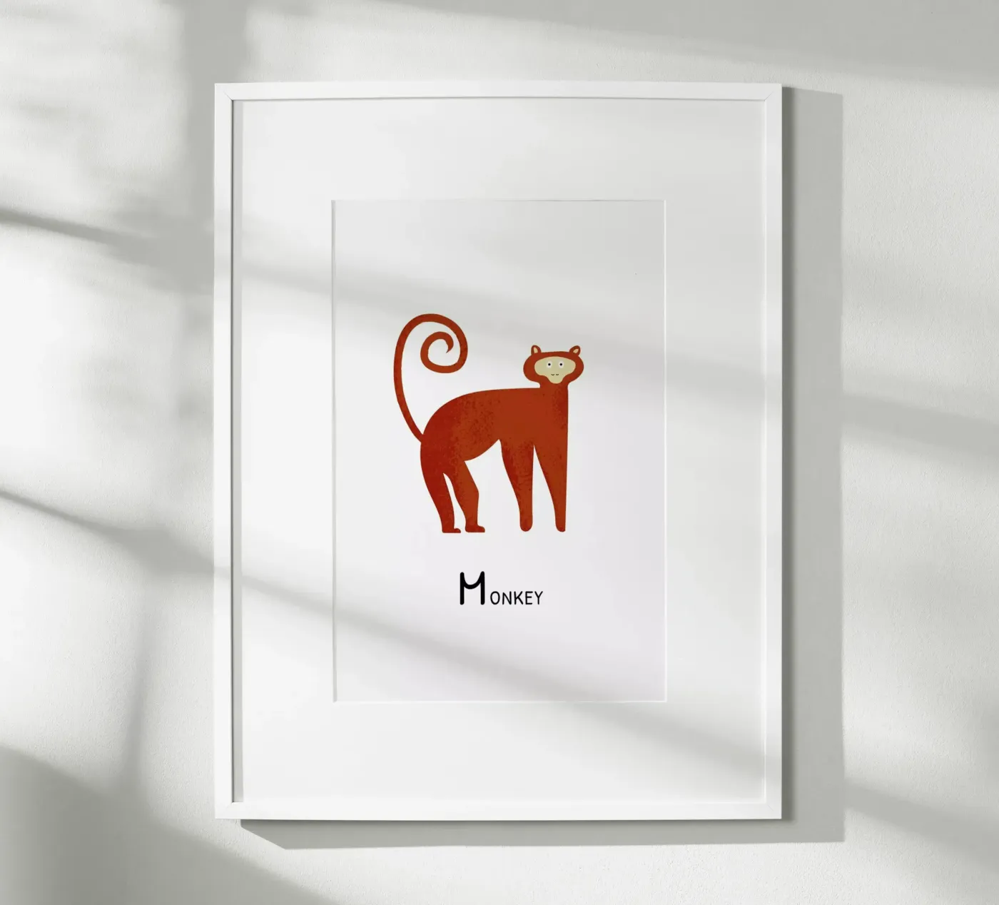 Monkey Poster von Little Flourishes