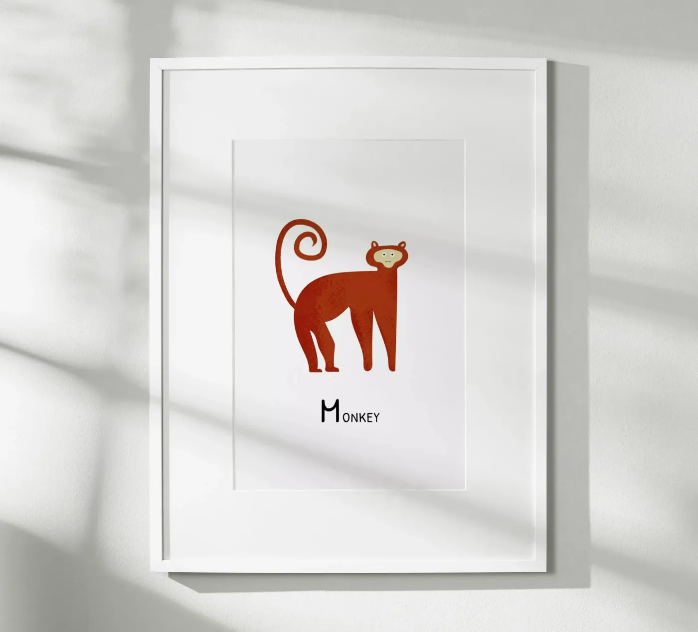 Monkey poster by Little Flourishes
