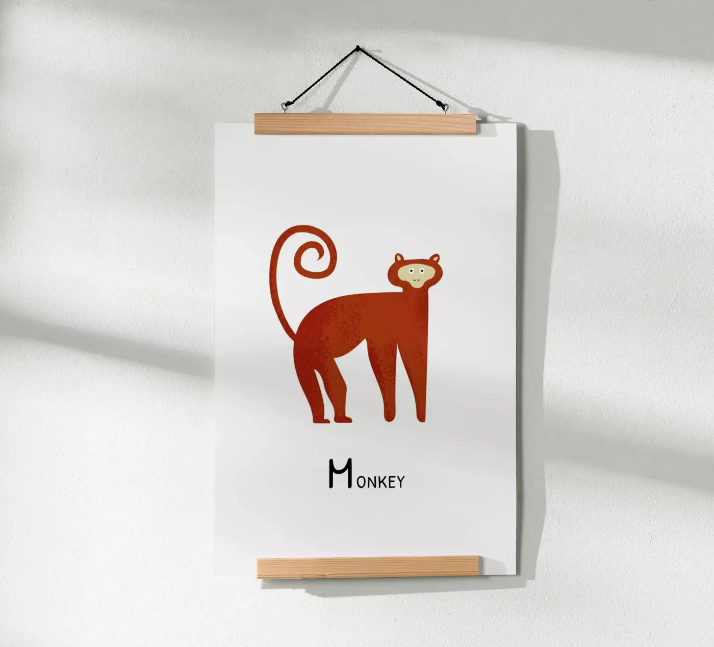 Monkey poster by Little Flourishes