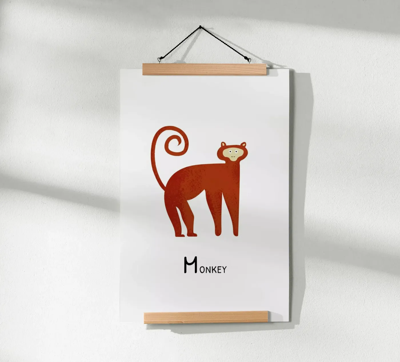 Monkey Poster von Little Flourishes