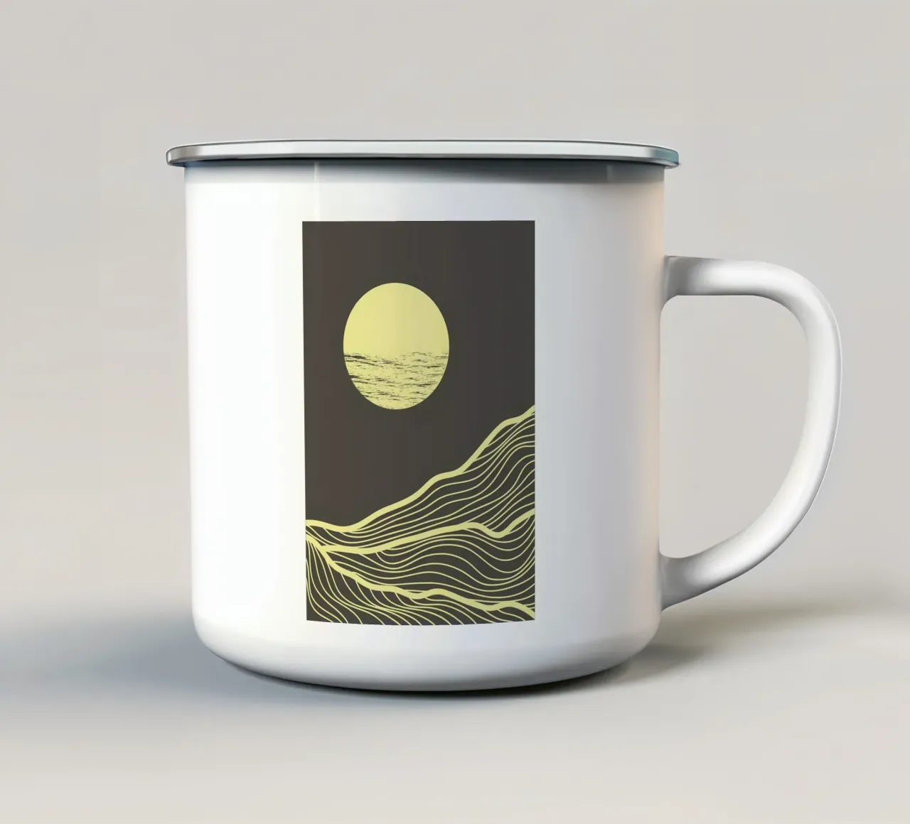 Poster tazza in smalto da James M Coyle