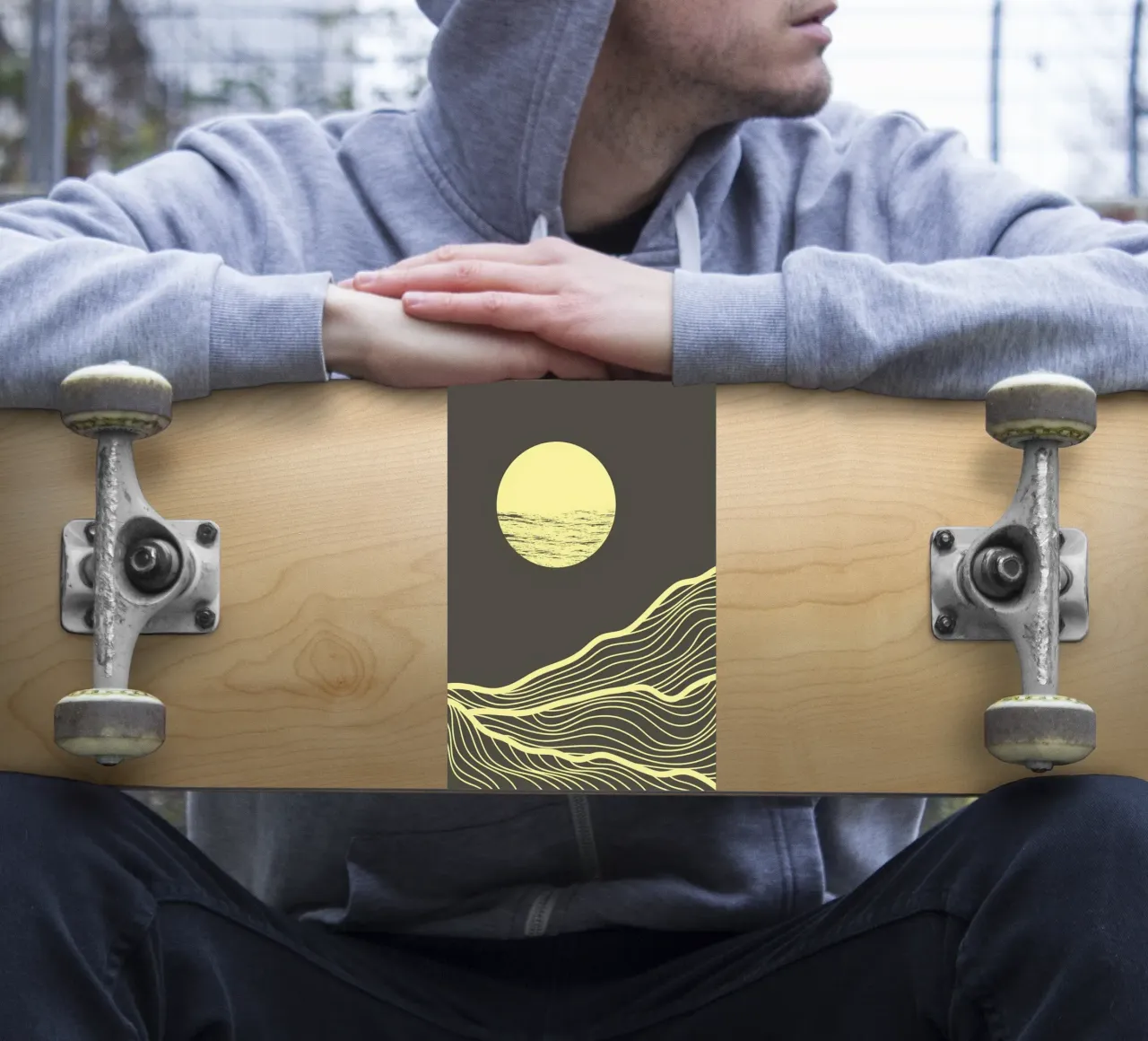 Poster sticker by James M Coyle