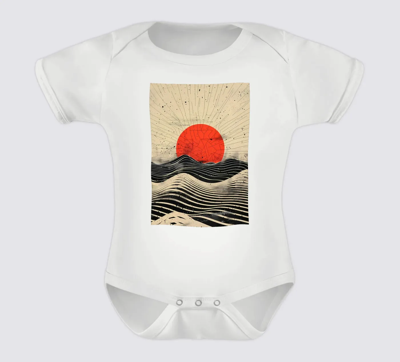 Scarlet Eclipse Kurzarm Babybody von James M Coyle