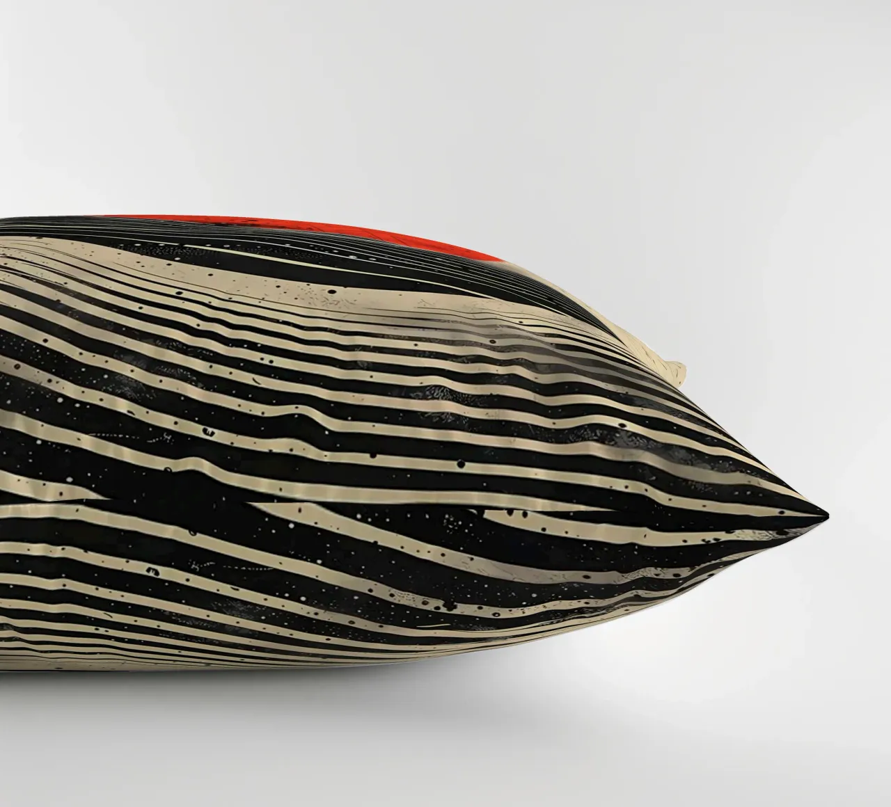 Scarlet Eclipse decorative cushion by James M Coyle