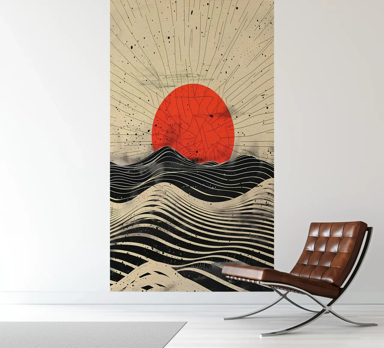 Scarlet Eclipse fotobehang van James M Coyle