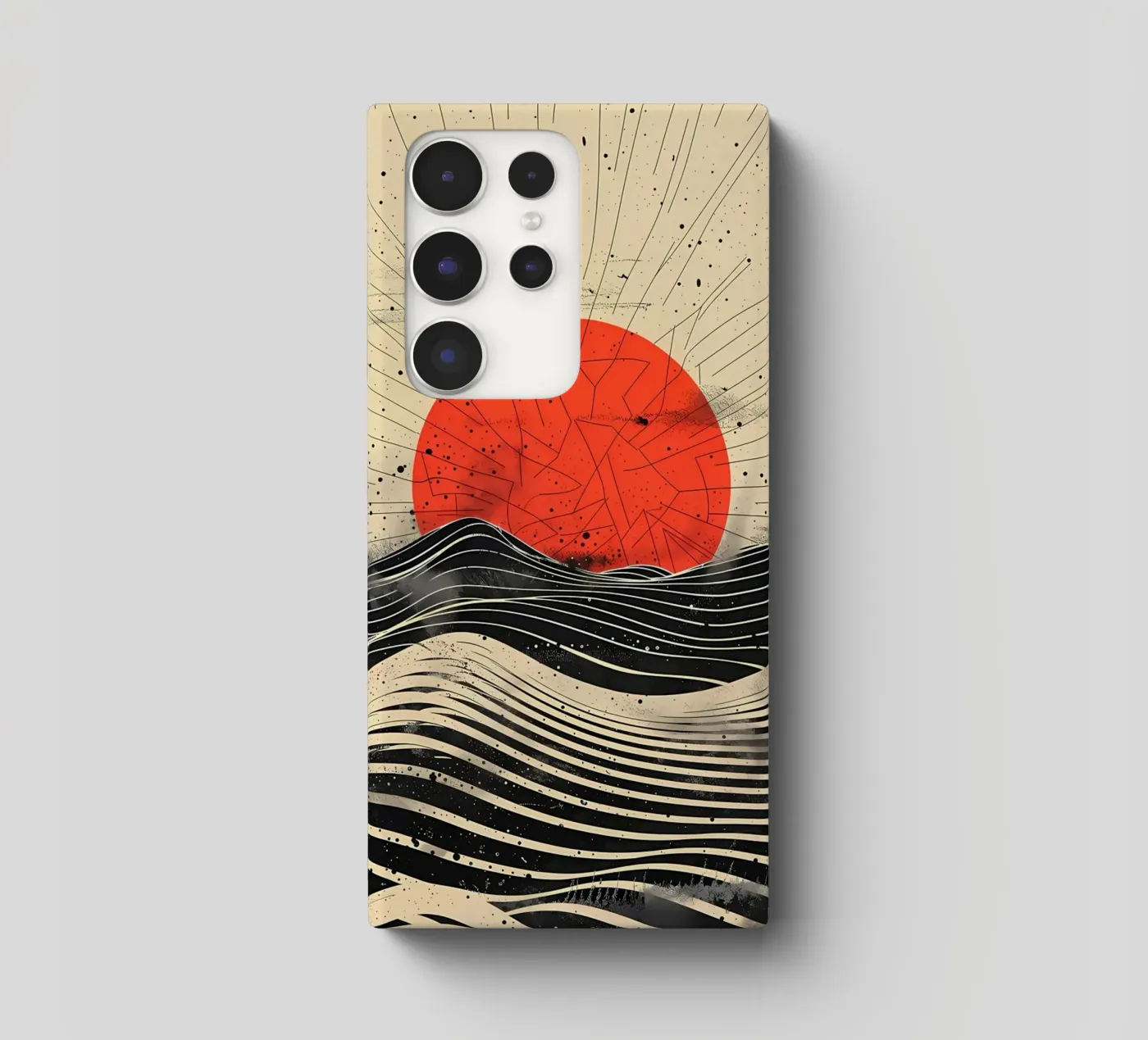 Scarlet Eclipse samsung phone case by James M Coyle