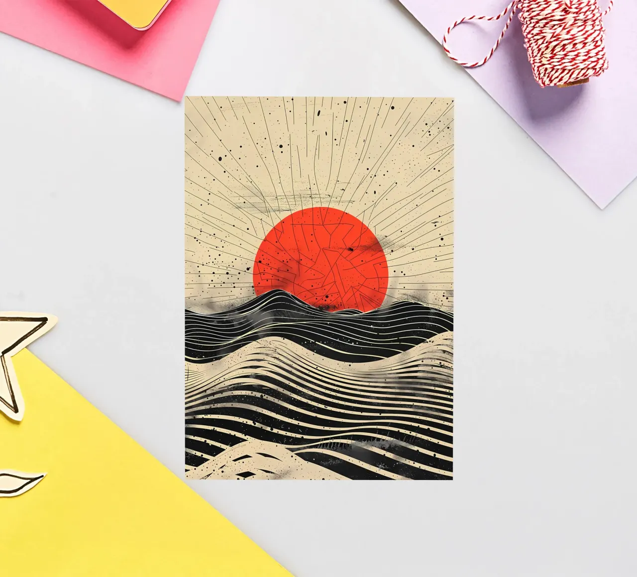 Scarlet Eclipse sticker by James M Coyle