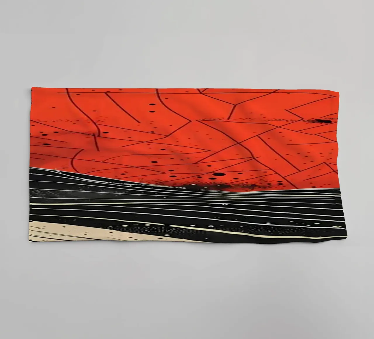 Scarlet Eclipse towel by James M Coyle