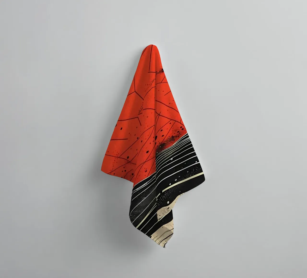 Scarlet Eclipse towel by James M Coyle