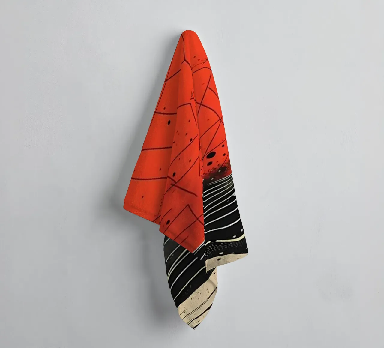 Scarlet Eclipse towel by James M Coyle