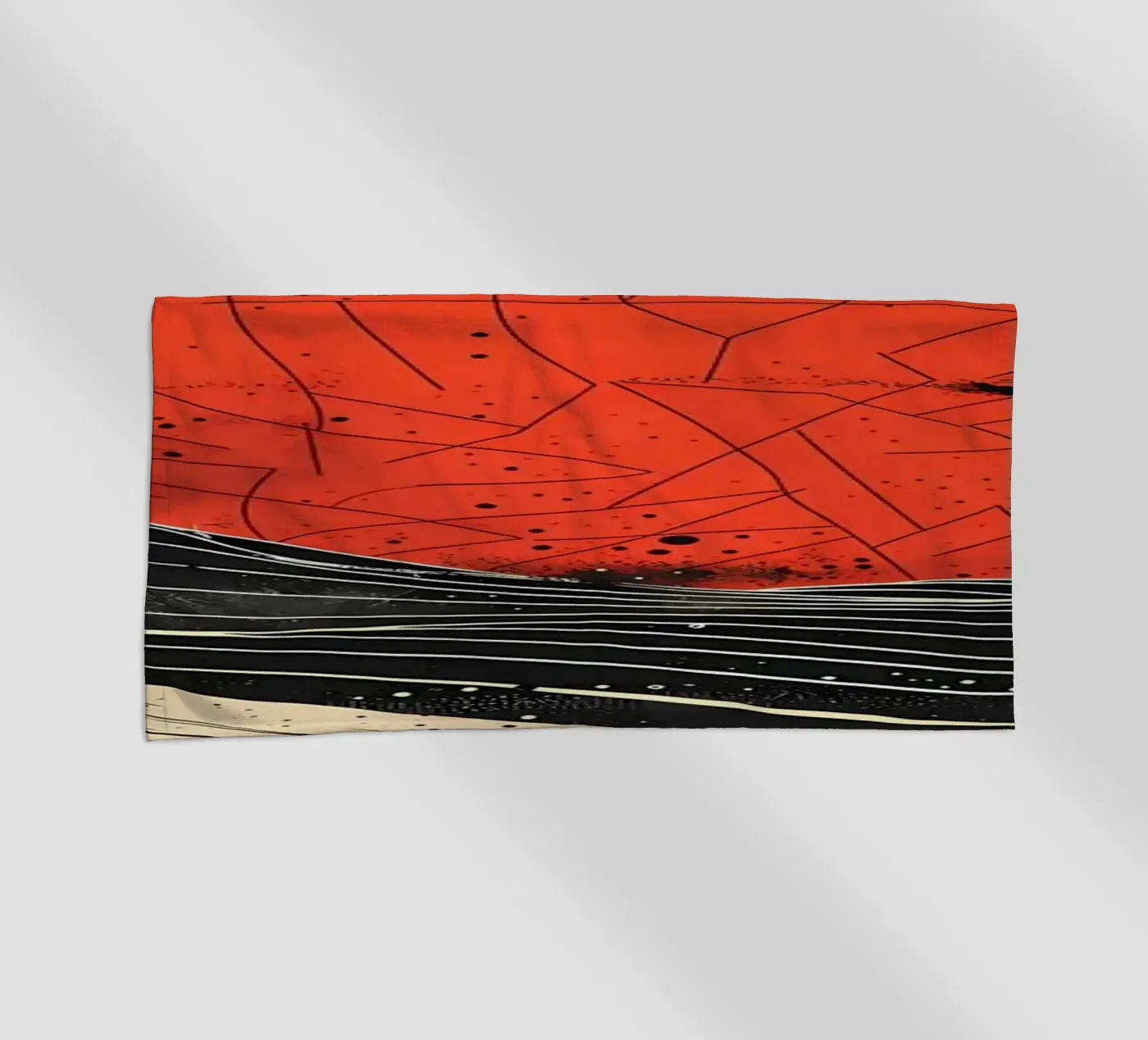 Scarlet Eclipse serviette de plage de James M Coyle