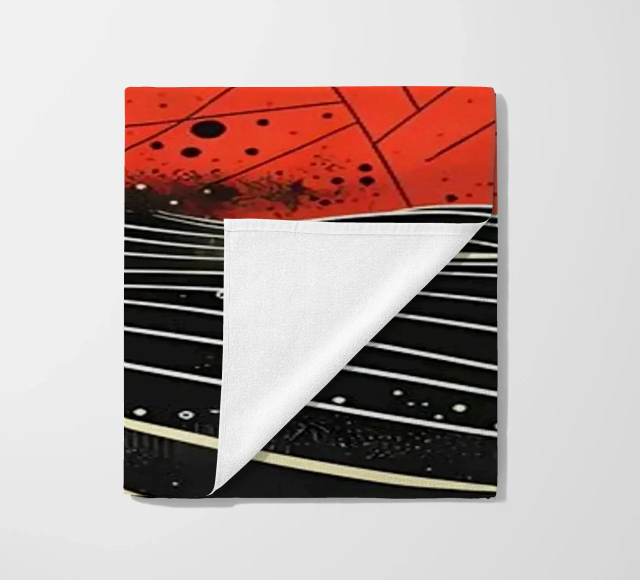 Scarlet Eclipse beach towel by James M Coyle