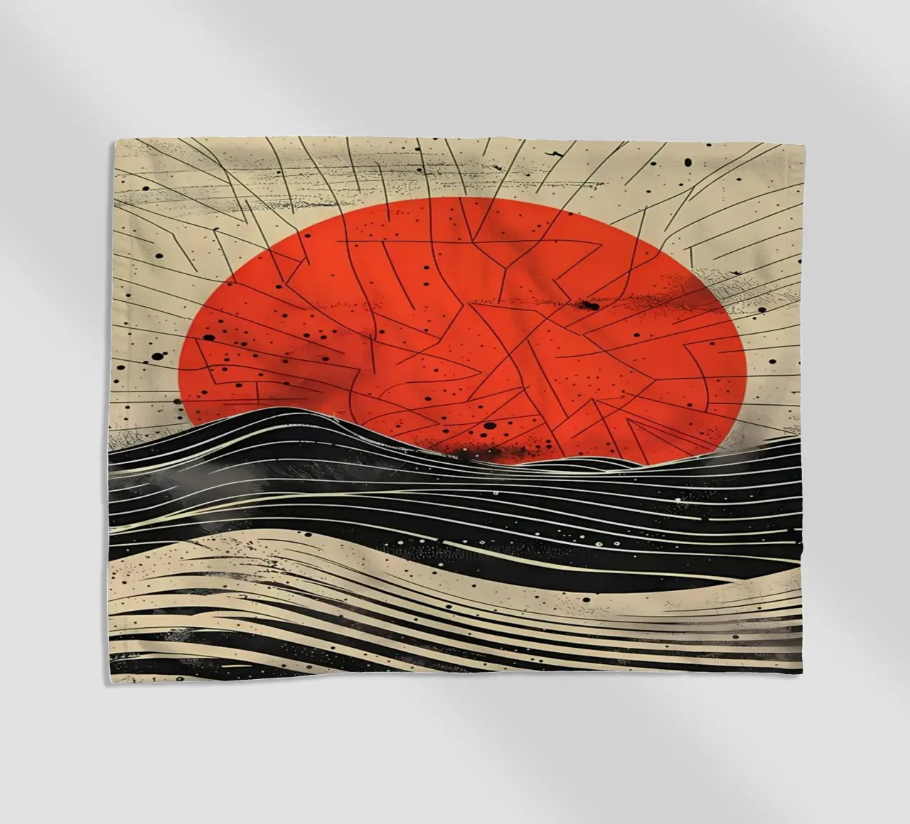 Scarlet Eclipse beach towel by James M Coyle