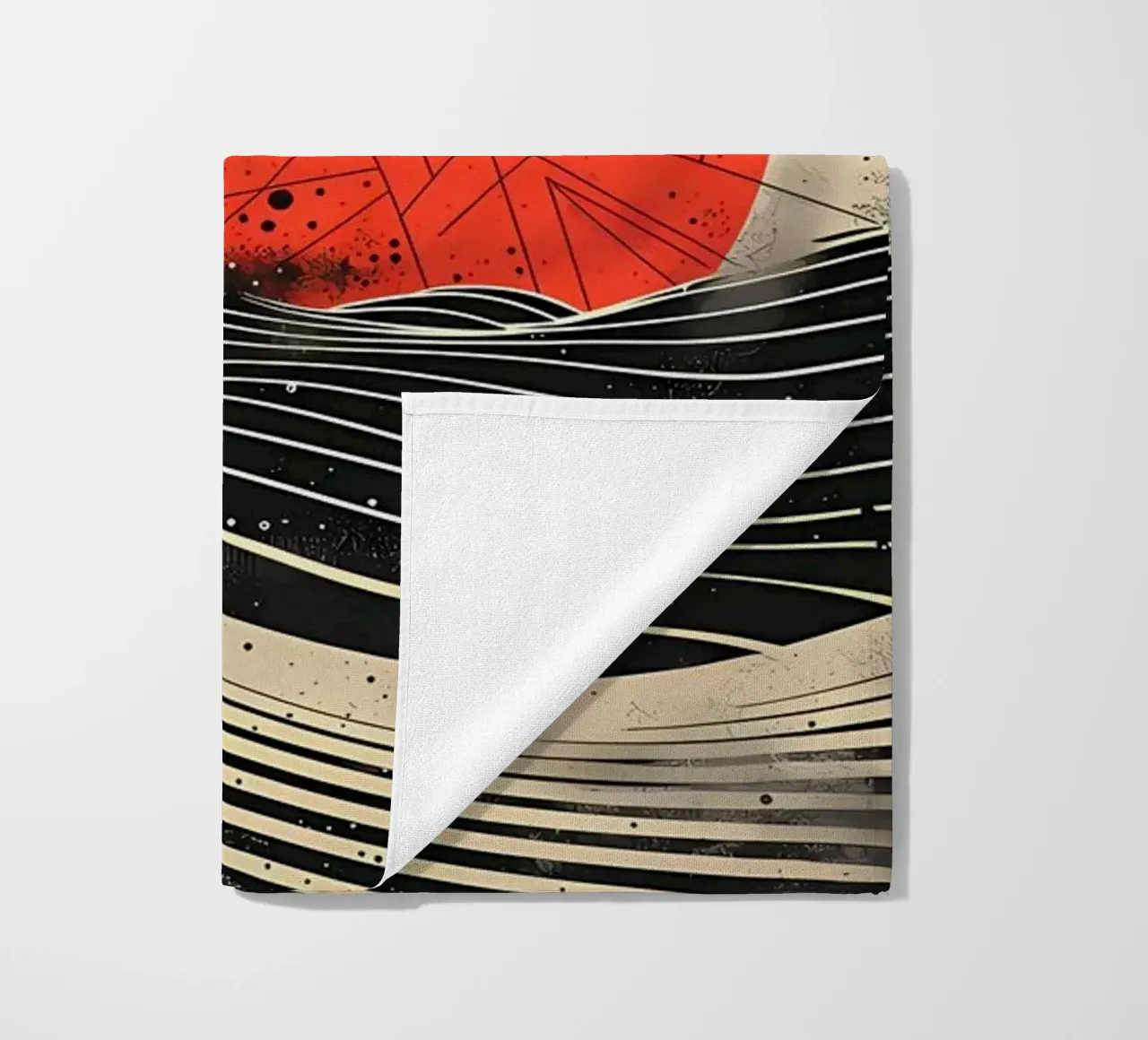Scarlet Eclipse beach towel by James M Coyle