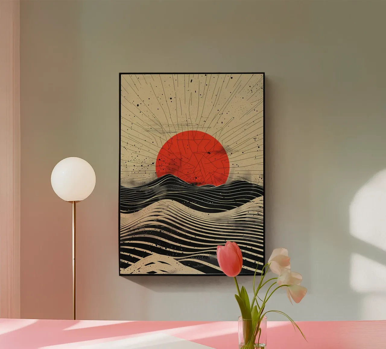 Scarlet Eclipse acryl van James M Coyle