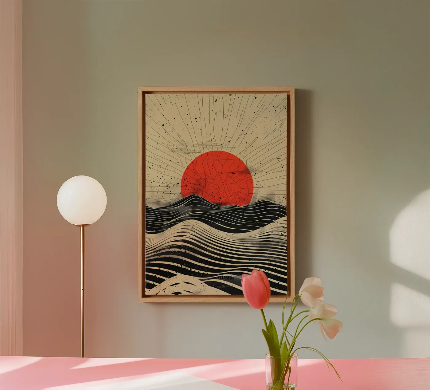 Scharlachrote Sonnenfinsternis Leinwand von James M Coyle