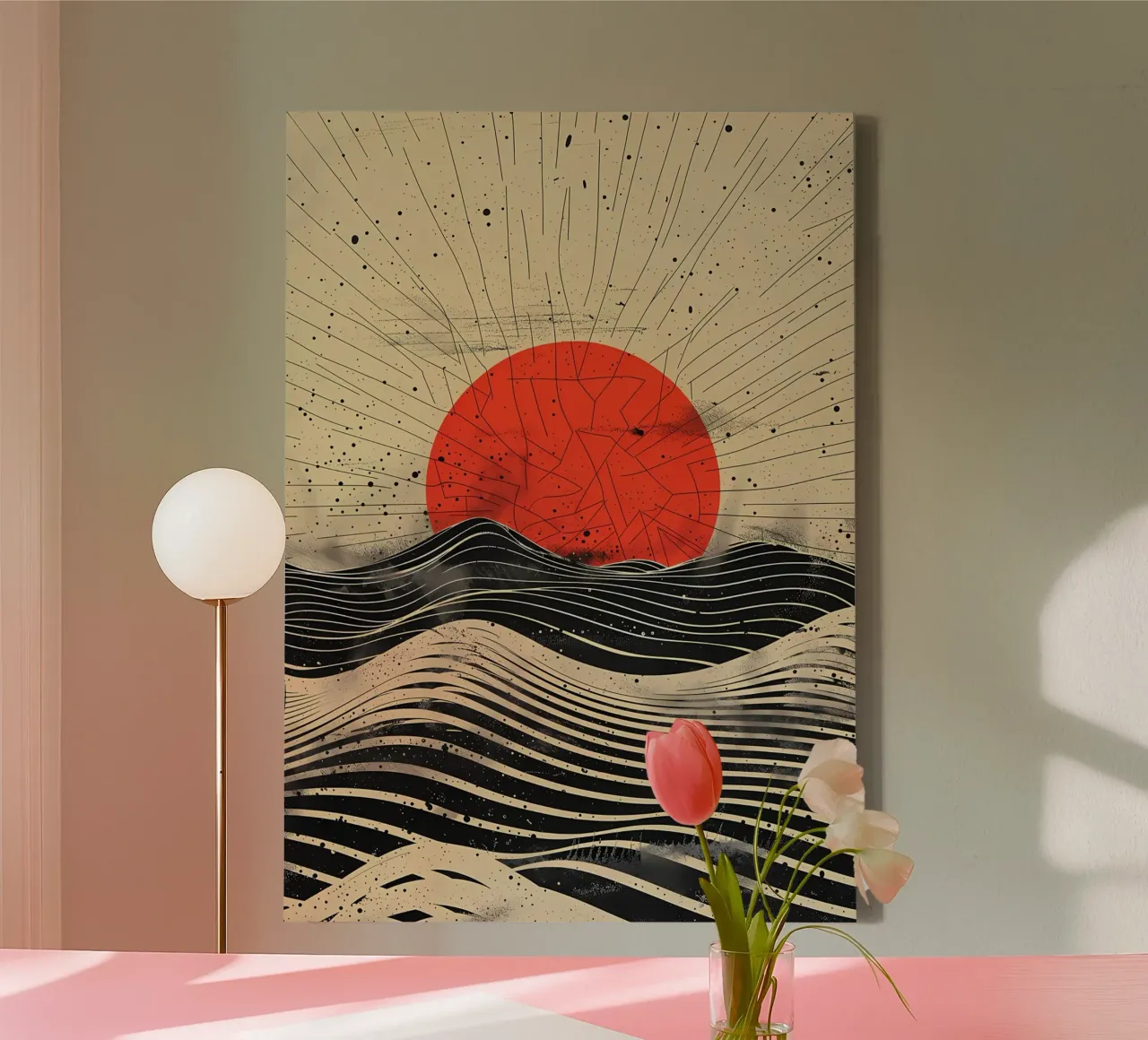 Scarlet Eclipse canvas by James M Coyle