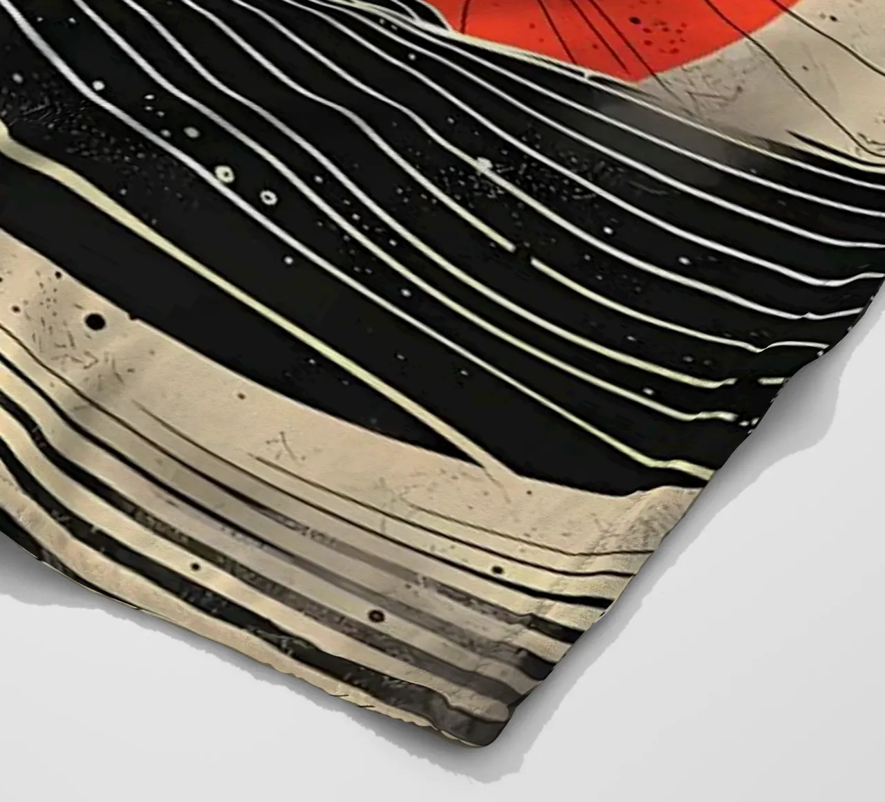 Scarlet Eclipse fleece blanket by James M Coyle