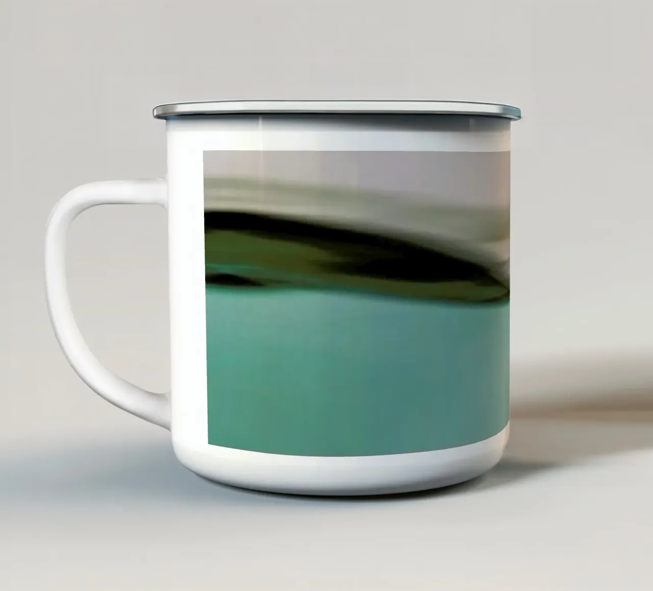 Water Motion tazza in smalto da Monika Strigel