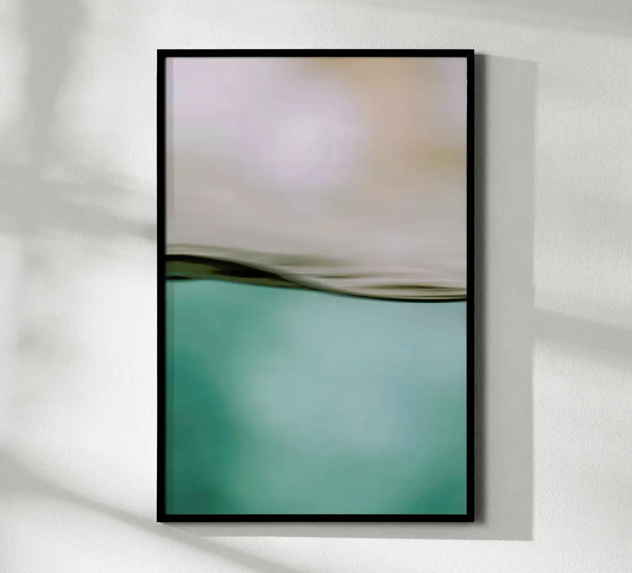Water Motion poster con telaio in legno da Monika Strigel