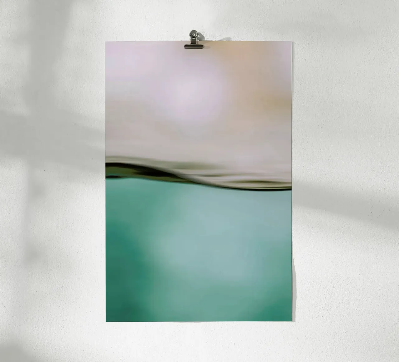 Water Motion poster con telaio in legno da Monika Strigel