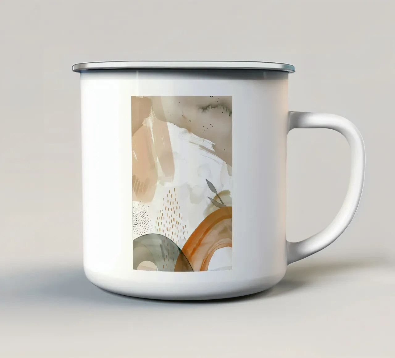 Arte astratta ad acquerello tazza in smalto da Rebecca Clark Wyrick
