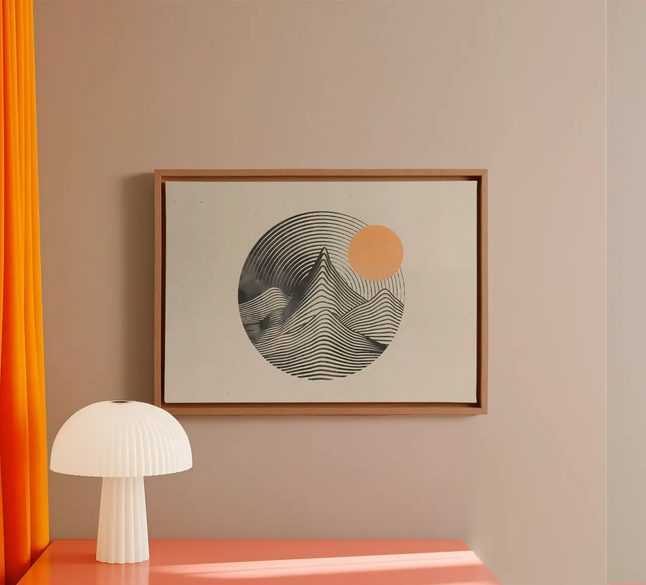 De berg canvas met Baklijst van James M Coyle