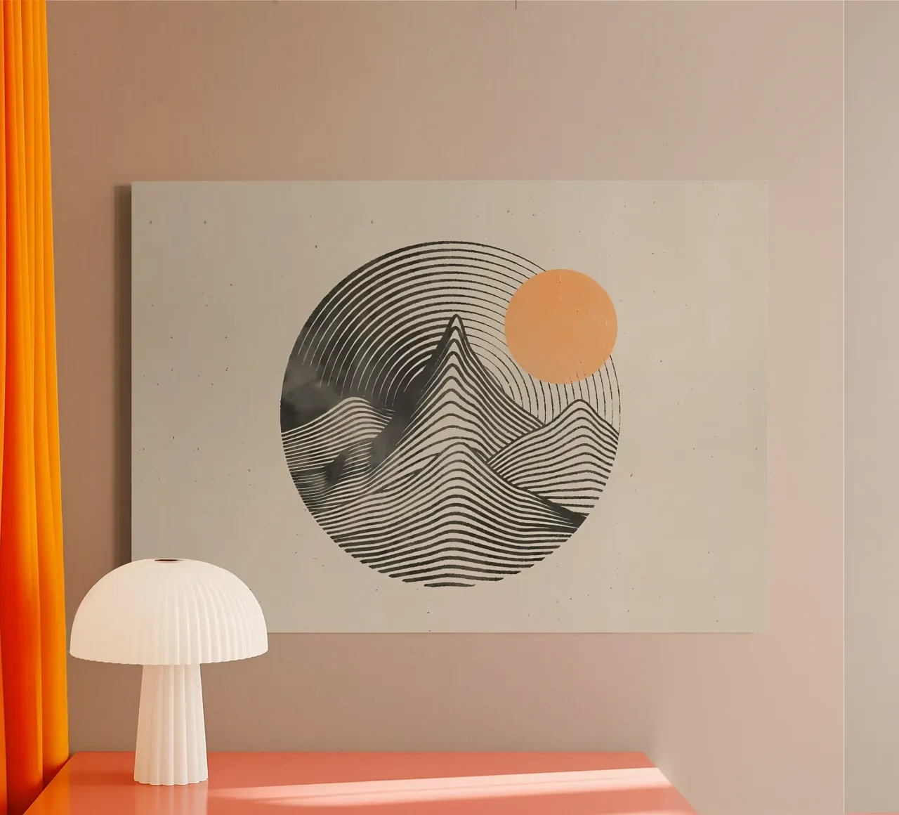 De berg canvas met Baklijst van James M Coyle