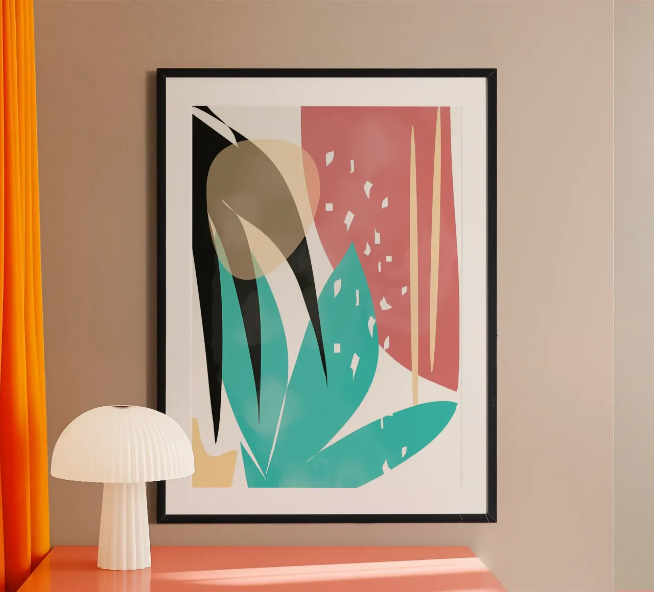 BOTANICA 1 poster con telaio in alluminio da Rebecca Clark Wyrick