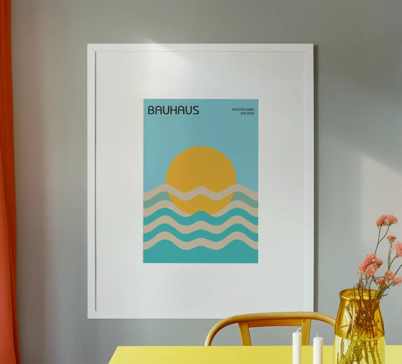 Bauhaus Sole e onde poster da James M Coyle