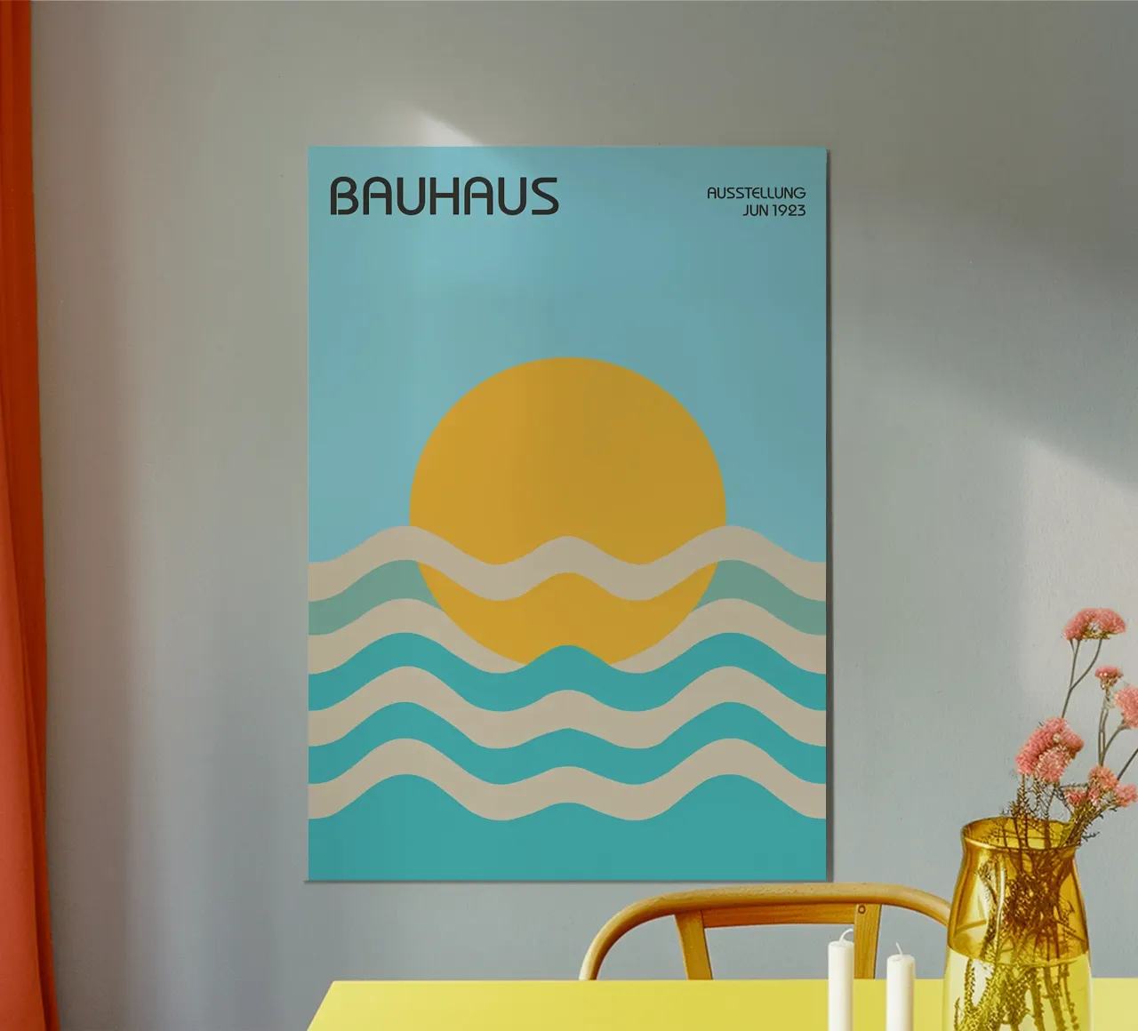 Bauhaus Sole e onde poster da James M Coyle