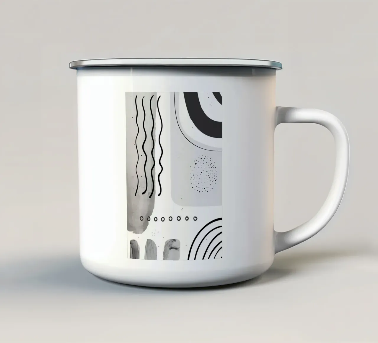 Acquerello astratto 019 tazza in smalto da Rebecca Clark Wyrick