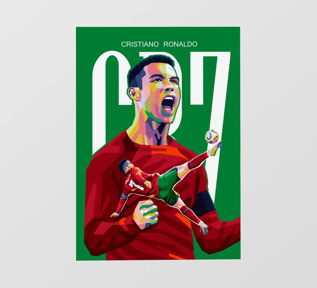 C RONALDO pellicola backlit da WPAP MALANG
