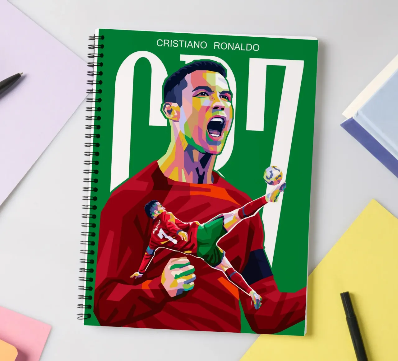C RONALDO spiral notebook by WPAP MALANG