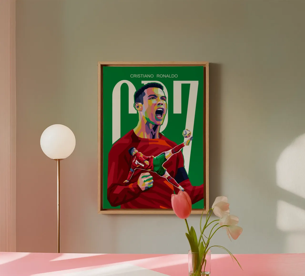 C RONALDO tela con Cornice a cassetta da WPAP MALANG