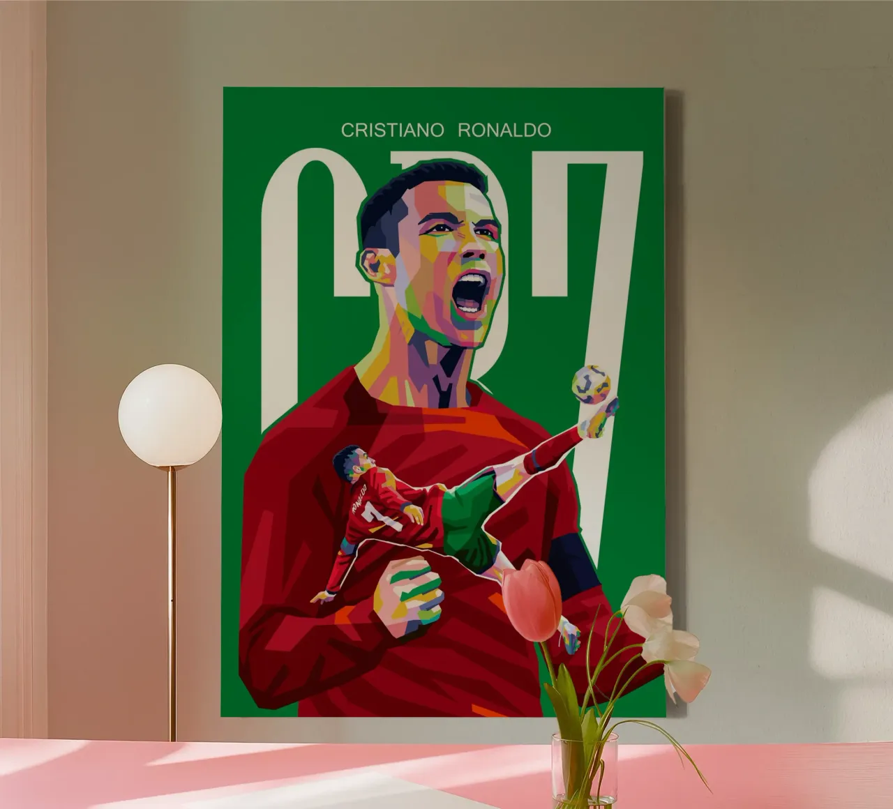 C RONALDO tela con Cornice a cassetta da WPAP MALANG