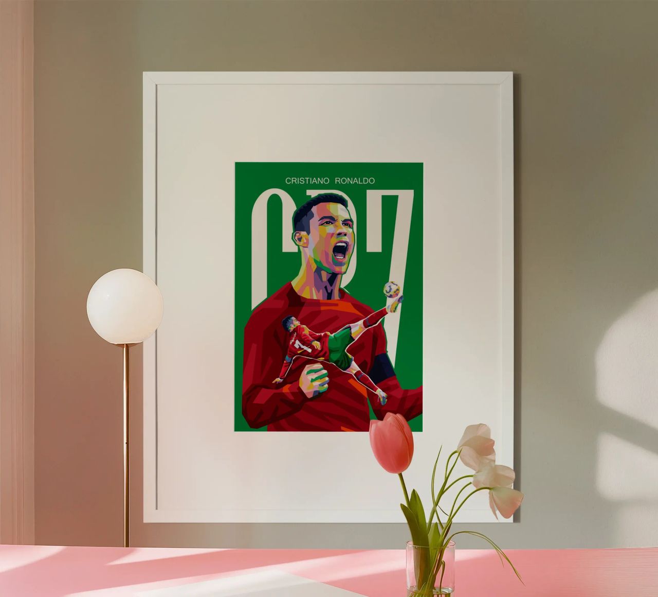 C RONALDO Poster von WPAP MALANG